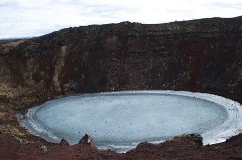 Kerid volcanic crater, Iceland